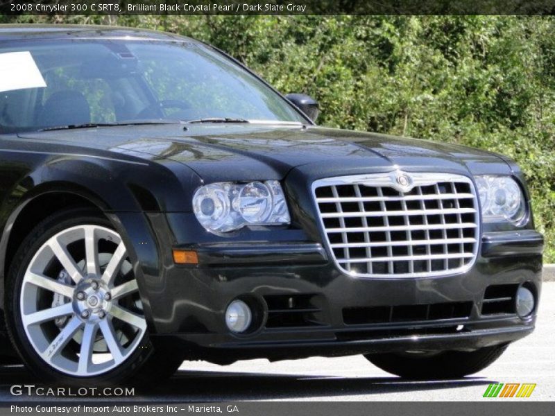 Brilliant Black Crystal Pearl / Dark Slate Gray 2008 Chrysler 300 C SRT8