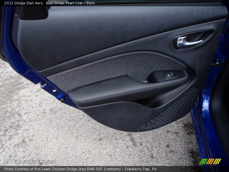 Blue Streak Pearl Coat / Black 2013 Dodge Dart Aero