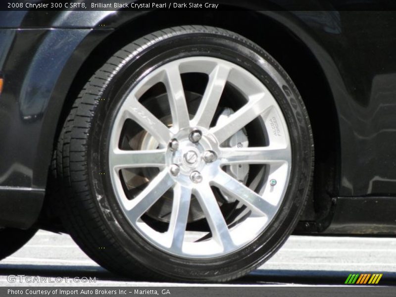 Brilliant Black Crystal Pearl / Dark Slate Gray 2008 Chrysler 300 C SRT8
