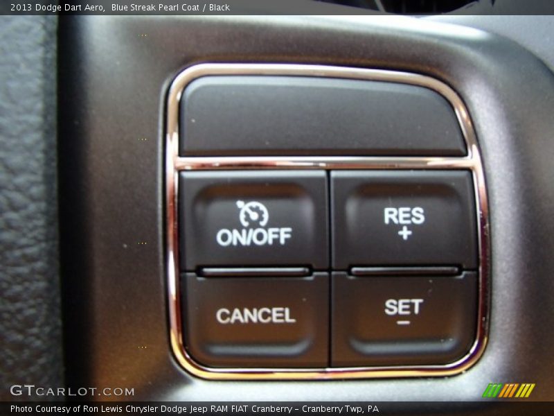 Blue Streak Pearl Coat / Black 2013 Dodge Dart Aero