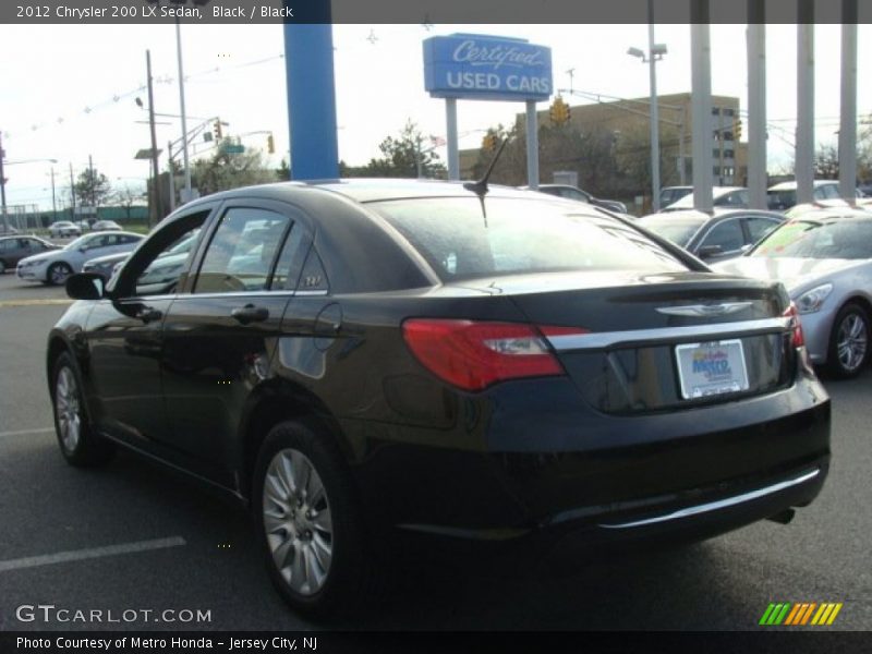 Black / Black 2012 Chrysler 200 LX Sedan