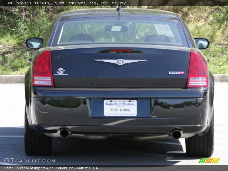 Brilliant Black Crystal Pearl / Dark Slate Gray 2008 Chrysler 300 C SRT8
