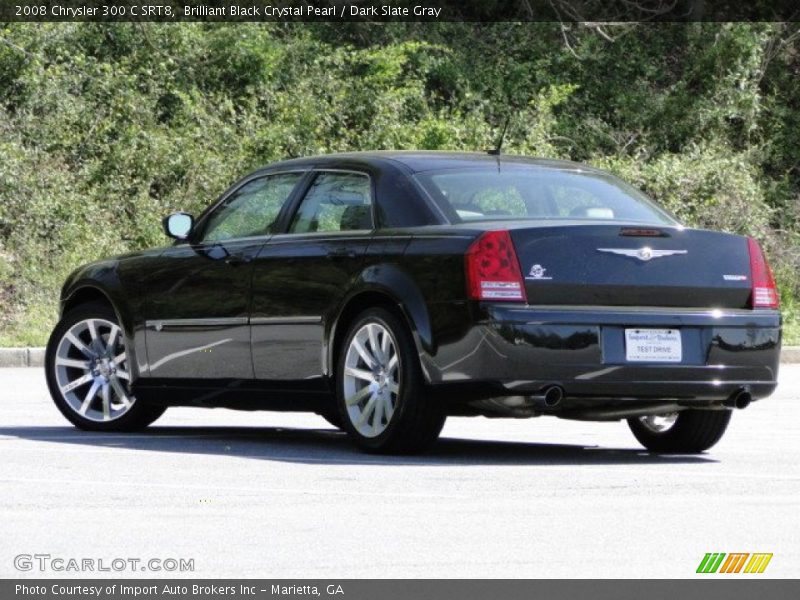 Brilliant Black Crystal Pearl / Dark Slate Gray 2008 Chrysler 300 C SRT8