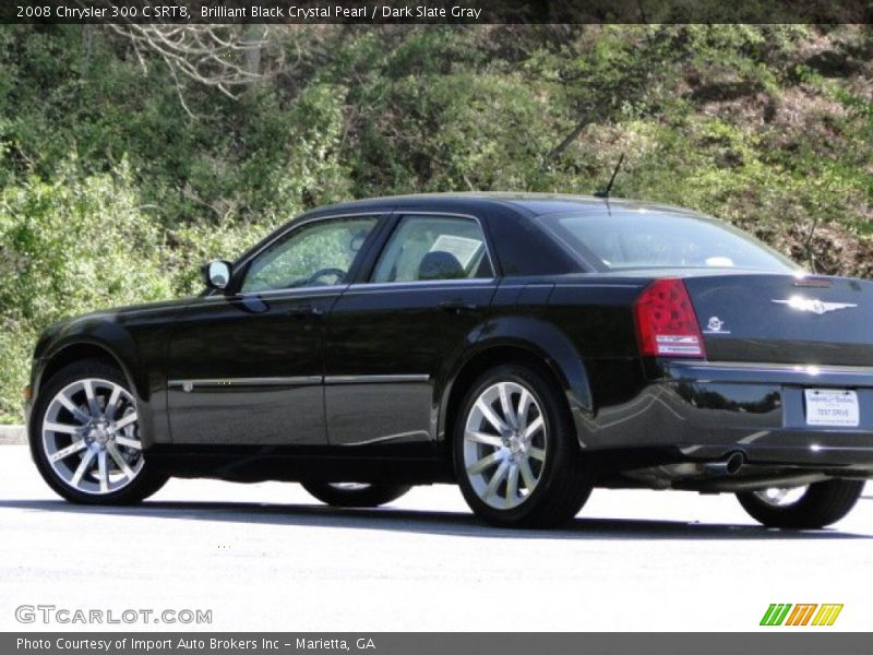 Brilliant Black Crystal Pearl / Dark Slate Gray 2008 Chrysler 300 C SRT8