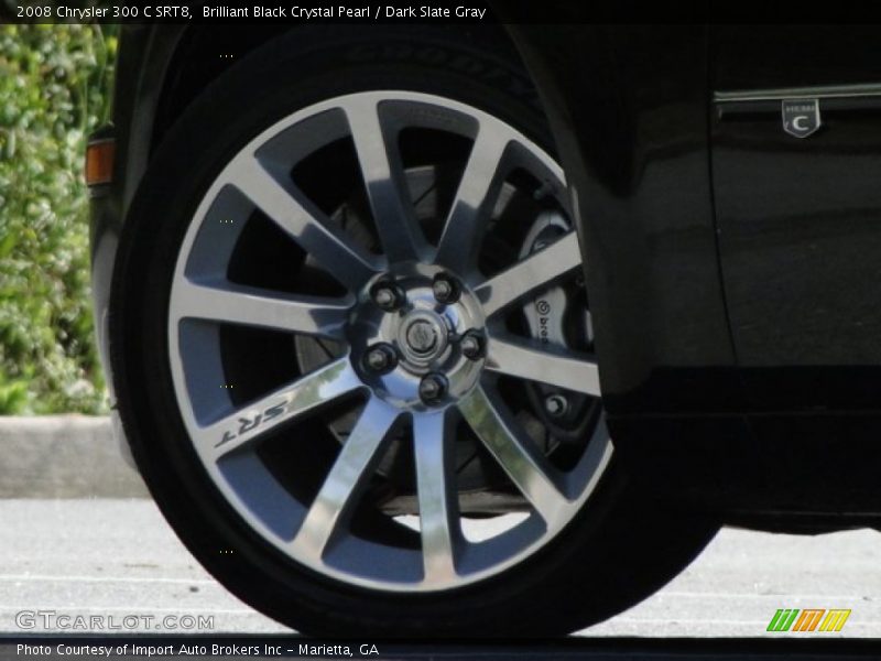 Brilliant Black Crystal Pearl / Dark Slate Gray 2008 Chrysler 300 C SRT8