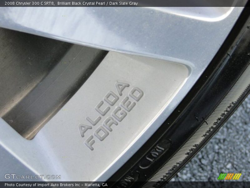 Brilliant Black Crystal Pearl / Dark Slate Gray 2008 Chrysler 300 C SRT8