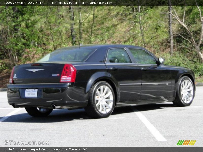 Brilliant Black Crystal Pearl / Dark Slate Gray 2008 Chrysler 300 C SRT8