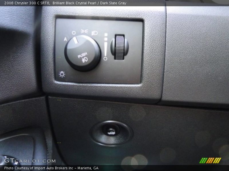 Brilliant Black Crystal Pearl / Dark Slate Gray 2008 Chrysler 300 C SRT8