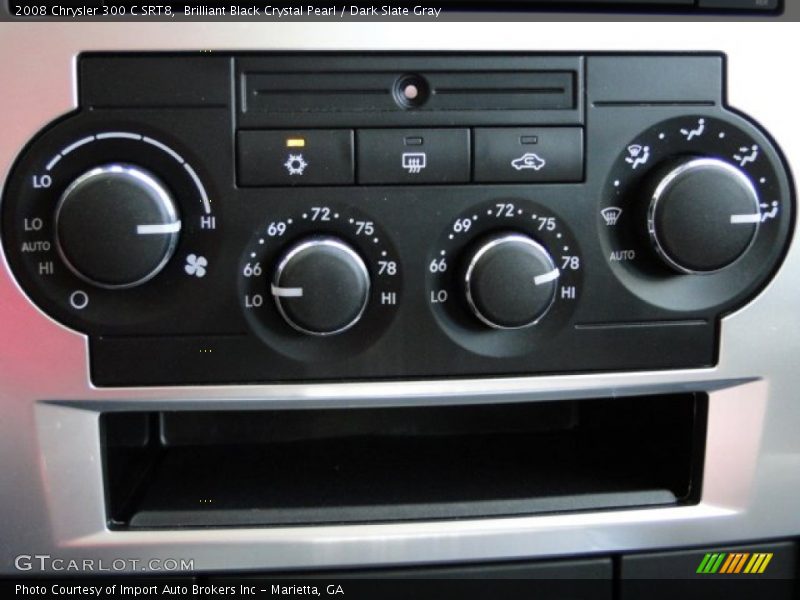 Brilliant Black Crystal Pearl / Dark Slate Gray 2008 Chrysler 300 C SRT8