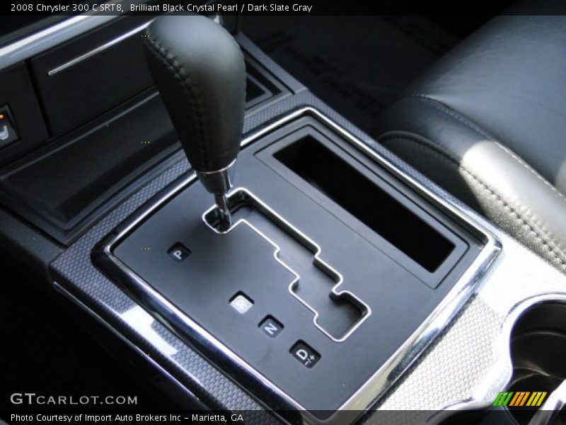 Brilliant Black Crystal Pearl / Dark Slate Gray 2008 Chrysler 300 C SRT8