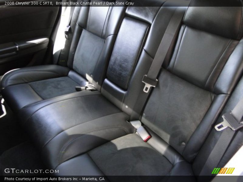 Brilliant Black Crystal Pearl / Dark Slate Gray 2008 Chrysler 300 C SRT8