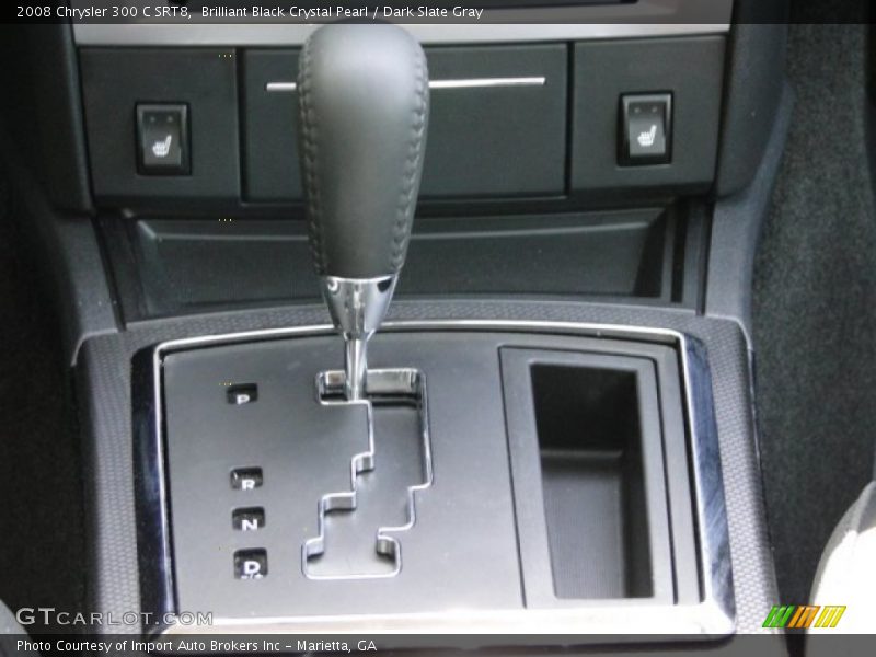 Brilliant Black Crystal Pearl / Dark Slate Gray 2008 Chrysler 300 C SRT8