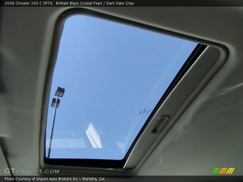 Brilliant Black Crystal Pearl / Dark Slate Gray 2008 Chrysler 300 C SRT8