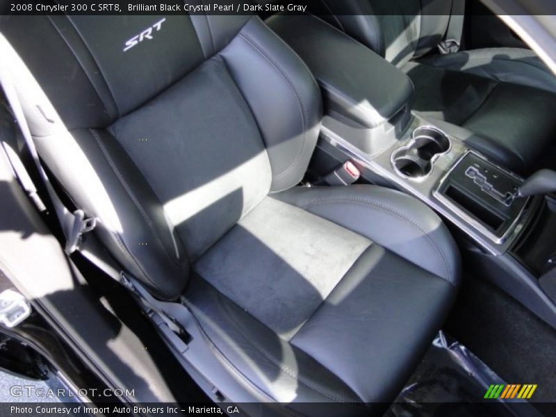 Brilliant Black Crystal Pearl / Dark Slate Gray 2008 Chrysler 300 C SRT8