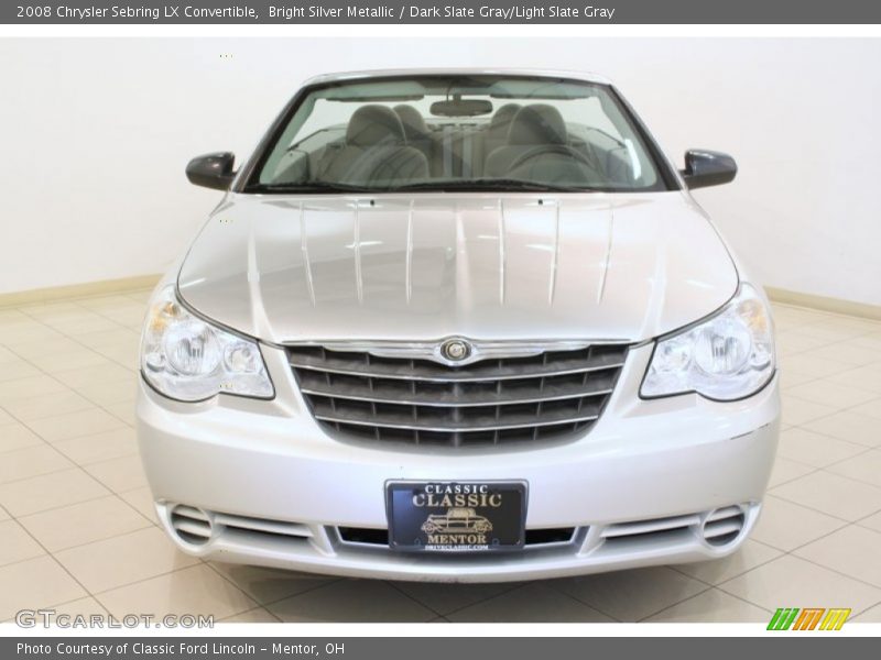 Bright Silver Metallic / Dark Slate Gray/Light Slate Gray 2008 Chrysler Sebring LX Convertible