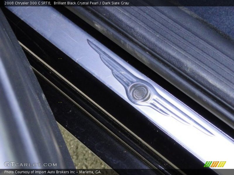 Brilliant Black Crystal Pearl / Dark Slate Gray 2008 Chrysler 300 C SRT8