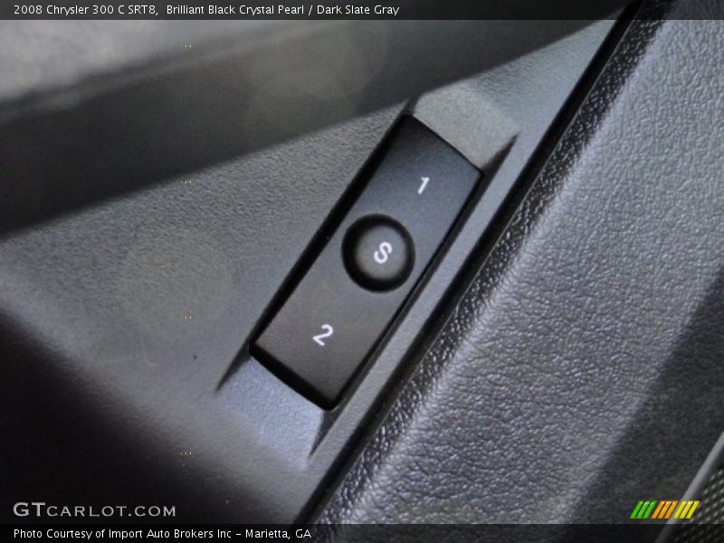 Brilliant Black Crystal Pearl / Dark Slate Gray 2008 Chrysler 300 C SRT8