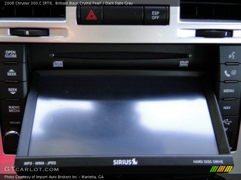 Brilliant Black Crystal Pearl / Dark Slate Gray 2008 Chrysler 300 C SRT8
