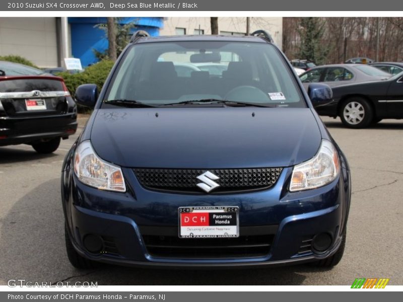 Deep Sea Blue Metallic / Black 2010 Suzuki SX4 Crossover AWD