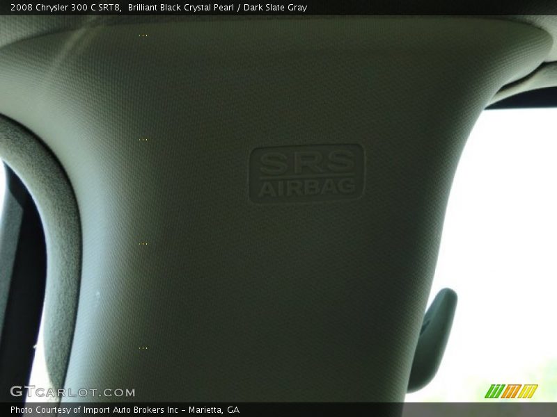 Brilliant Black Crystal Pearl / Dark Slate Gray 2008 Chrysler 300 C SRT8