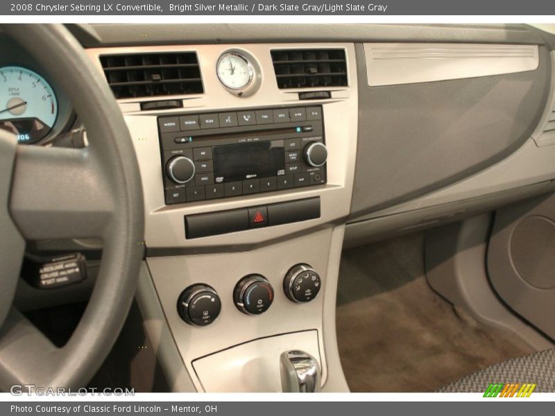 Bright Silver Metallic / Dark Slate Gray/Light Slate Gray 2008 Chrysler Sebring LX Convertible