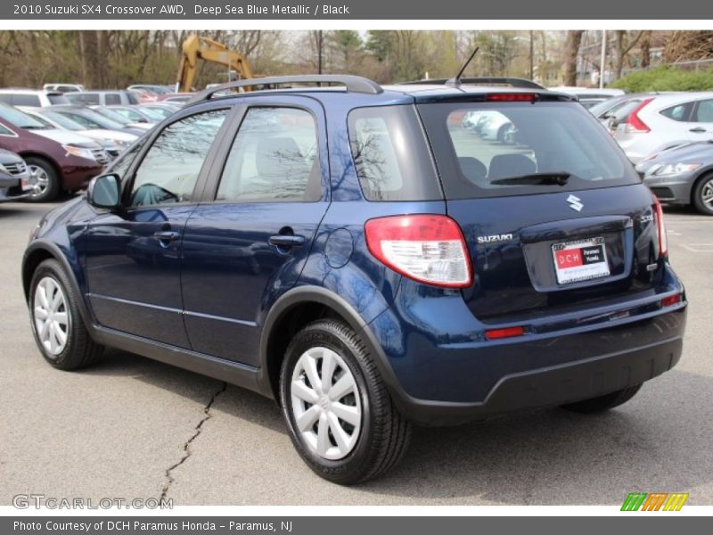 Deep Sea Blue Metallic / Black 2010 Suzuki SX4 Crossover AWD