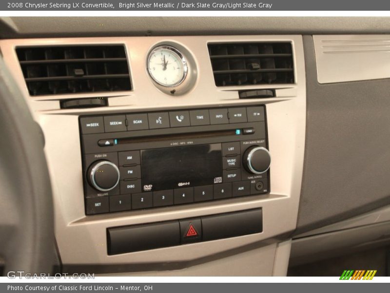 Audio System of 2008 Sebring LX Convertible