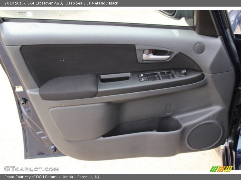 Deep Sea Blue Metallic / Black 2010 Suzuki SX4 Crossover AWD