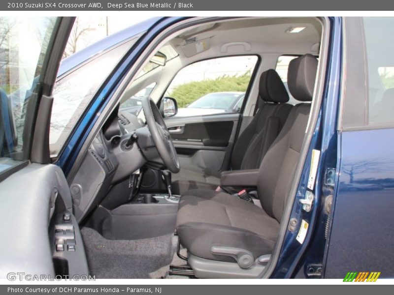 Deep Sea Blue Metallic / Black 2010 Suzuki SX4 Crossover AWD