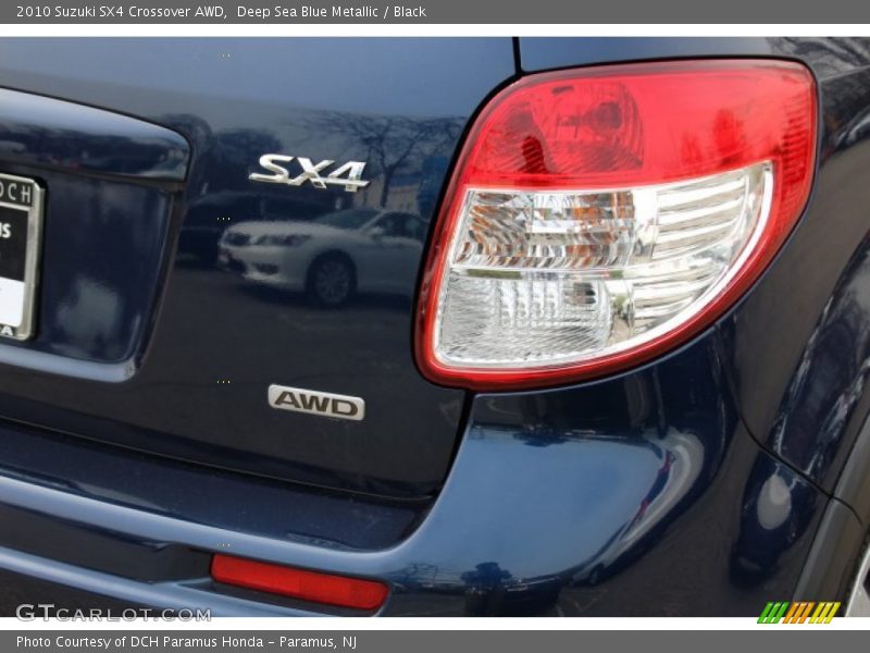 Deep Sea Blue Metallic / Black 2010 Suzuki SX4 Crossover AWD