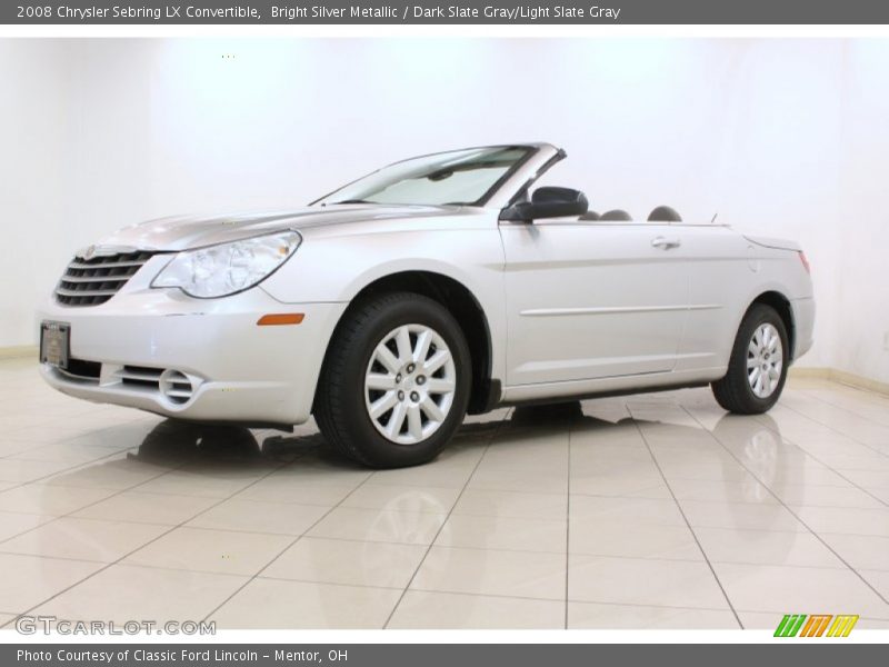 Bright Silver Metallic / Dark Slate Gray/Light Slate Gray 2008 Chrysler Sebring LX Convertible