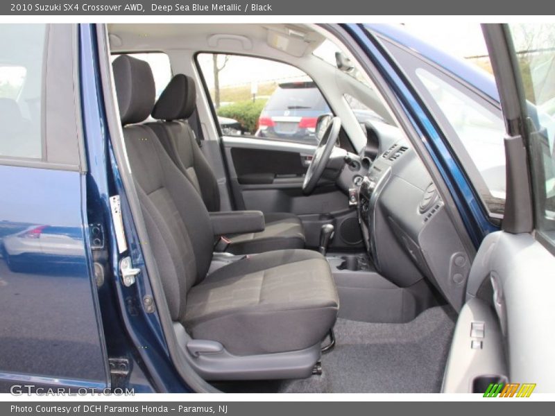 Deep Sea Blue Metallic / Black 2010 Suzuki SX4 Crossover AWD
