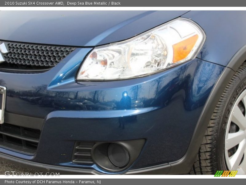Deep Sea Blue Metallic / Black 2010 Suzuki SX4 Crossover AWD