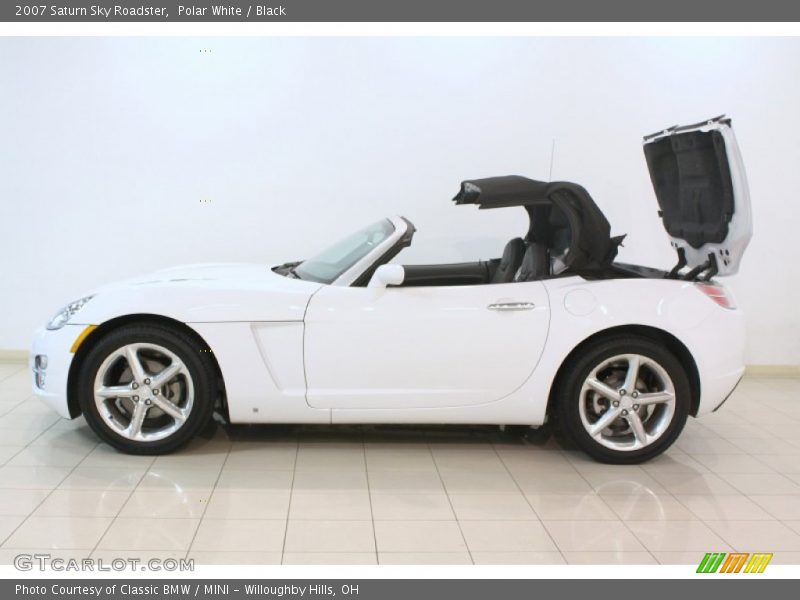 Polar White / Black 2007 Saturn Sky Roadster