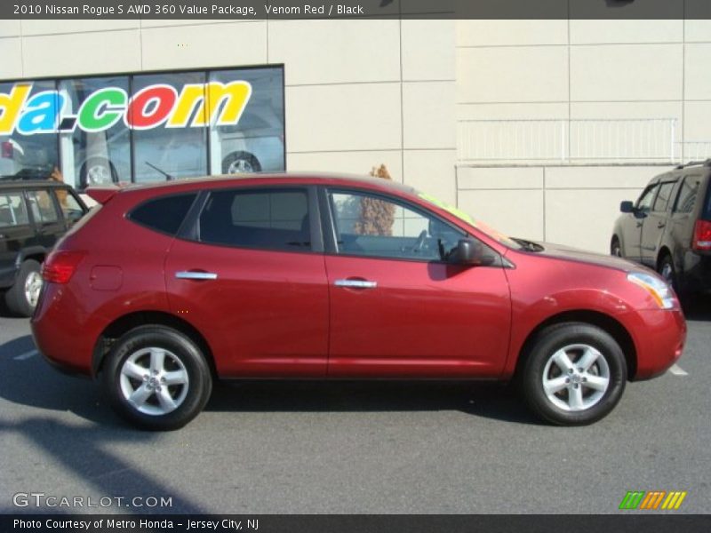 Venom Red / Black 2010 Nissan Rogue S AWD 360 Value Package