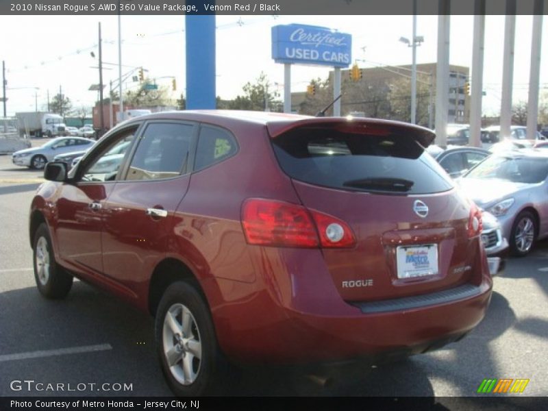 Venom Red / Black 2010 Nissan Rogue S AWD 360 Value Package