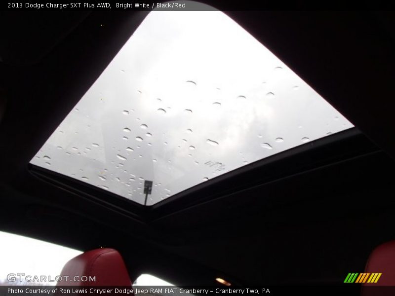Bright White / Black/Red 2013 Dodge Charger SXT Plus AWD