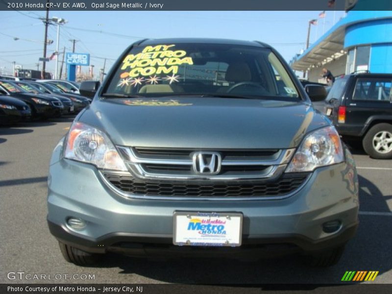 Opal Sage Metallic / Ivory 2010 Honda CR-V EX AWD