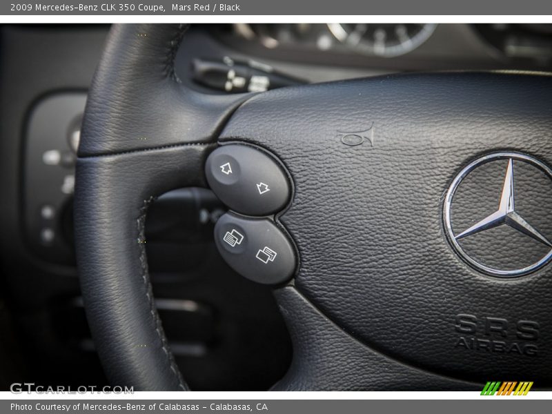 Mars Red / Black 2009 Mercedes-Benz CLK 350 Coupe