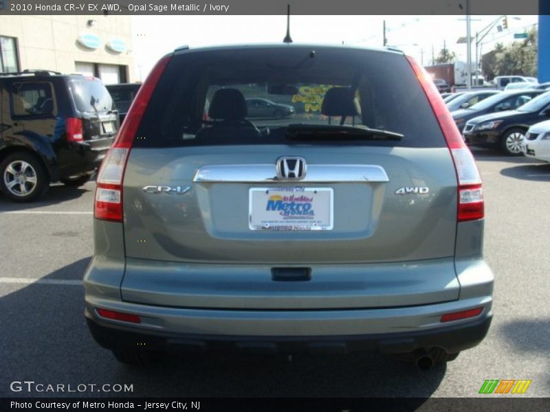 Opal Sage Metallic / Ivory 2010 Honda CR-V EX AWD