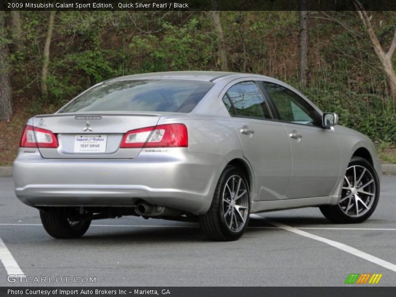 Quick Silver Pearl / Black 2009 Mitsubishi Galant Sport Edition