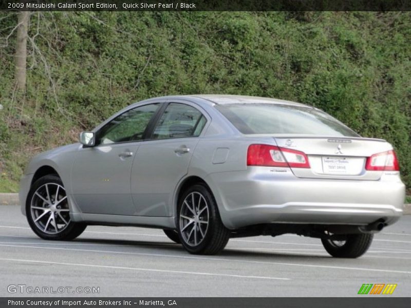 Quick Silver Pearl / Black 2009 Mitsubishi Galant Sport Edition