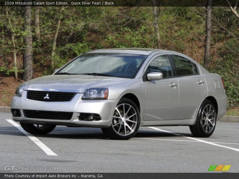 Quick Silver Pearl / Black 2009 Mitsubishi Galant Sport Edition
