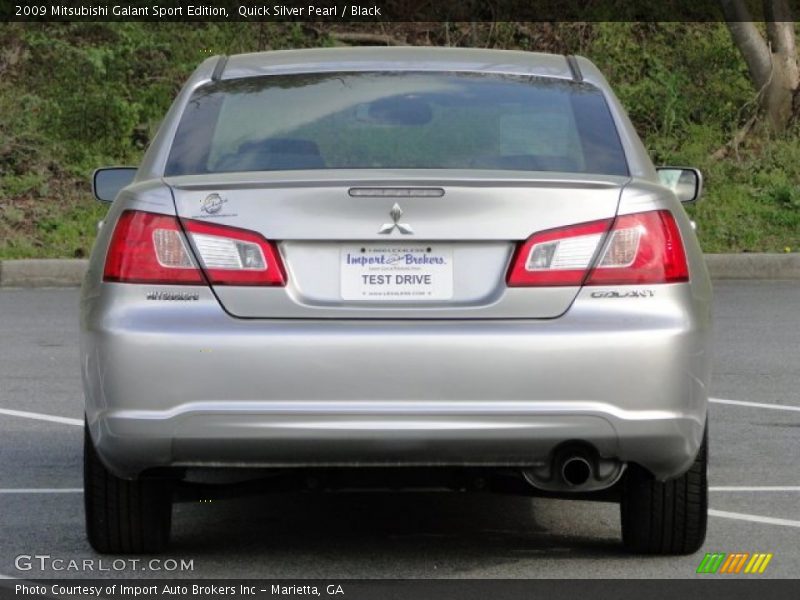 Quick Silver Pearl / Black 2009 Mitsubishi Galant Sport Edition