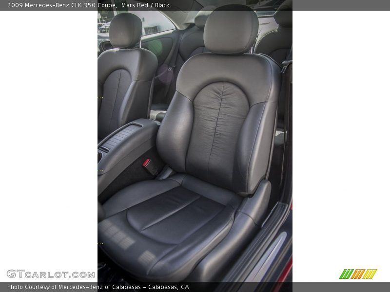 Mars Red / Black 2009 Mercedes-Benz CLK 350 Coupe