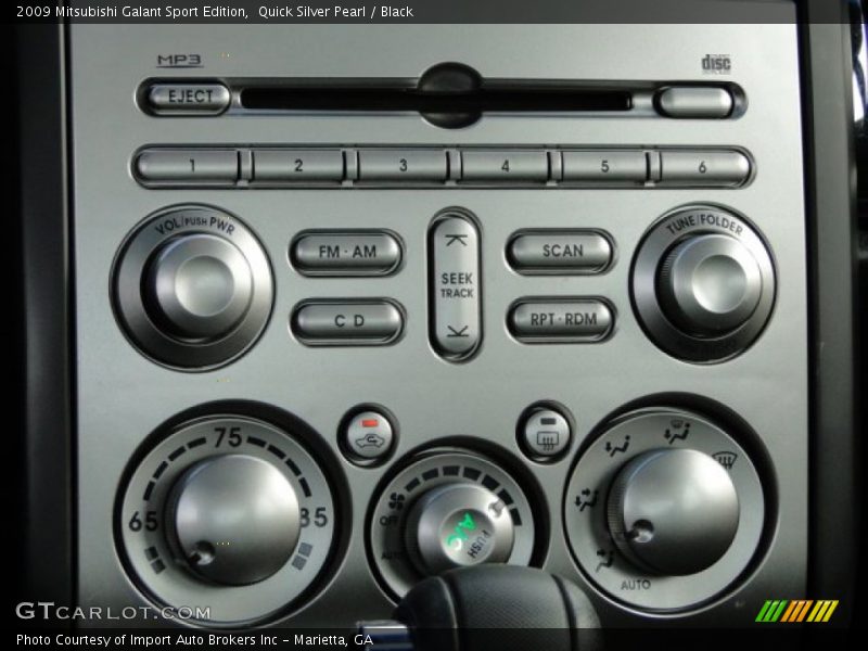 Controls of 2009 Galant Sport Edition