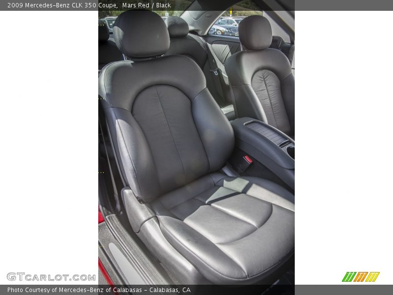 Mars Red / Black 2009 Mercedes-Benz CLK 350 Coupe