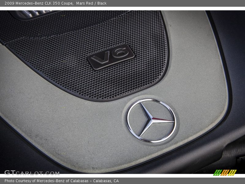 Mars Red / Black 2009 Mercedes-Benz CLK 350 Coupe