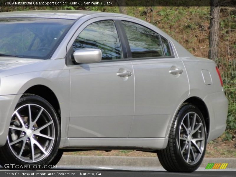 Quick Silver Pearl / Black 2009 Mitsubishi Galant Sport Edition