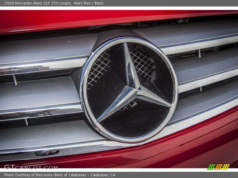 Mars Red / Black 2009 Mercedes-Benz CLK 350 Coupe